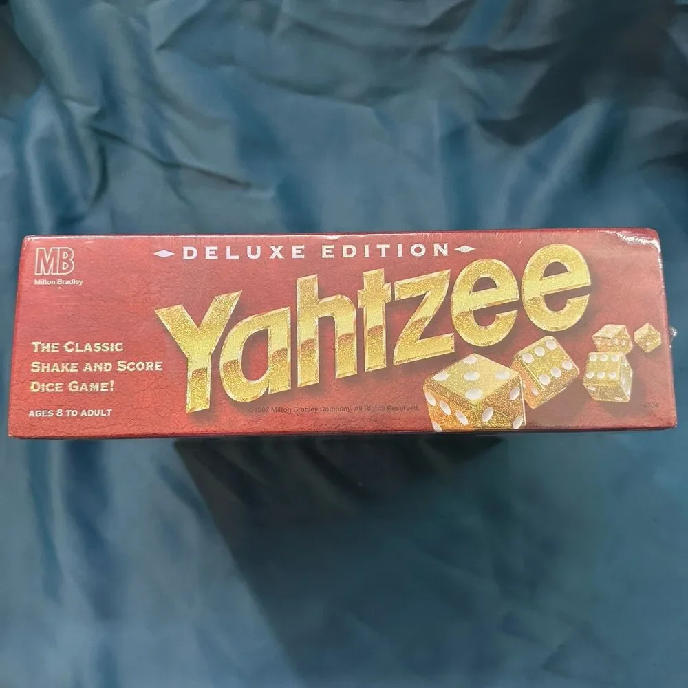 Vtg 1997 Milton Bradley Deluxe Edition Yahtzee Dice Game Factory Sealed New